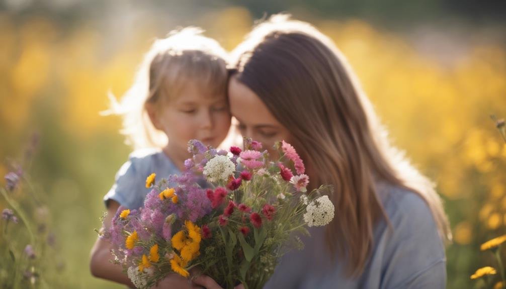 celebrating mothers with flowers